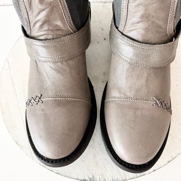 NEW Lane DUSTOFF Womens Cowboy Boots 7 Gray Western Cowgirl Short Ankle Boot - Picture 6 of 12